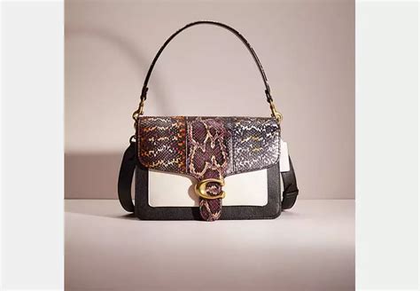 coach tabby shoulder bag snakeskin